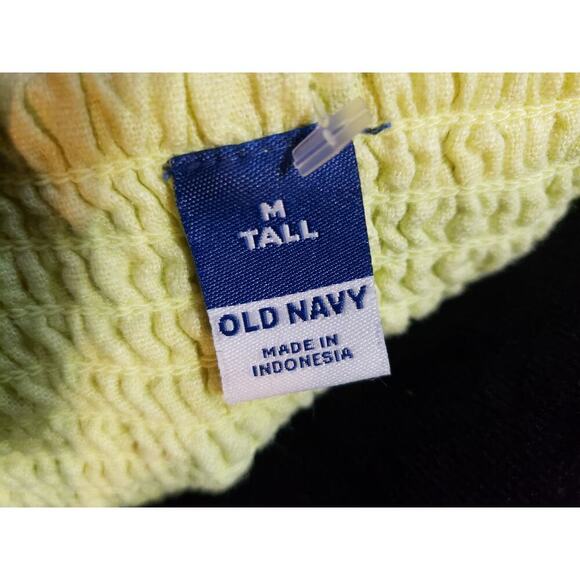 Old Navy Sheath Dress Women's Medium Tall Yellow Scoop Neck Sleeveless Pullover - Picture 3 of 13